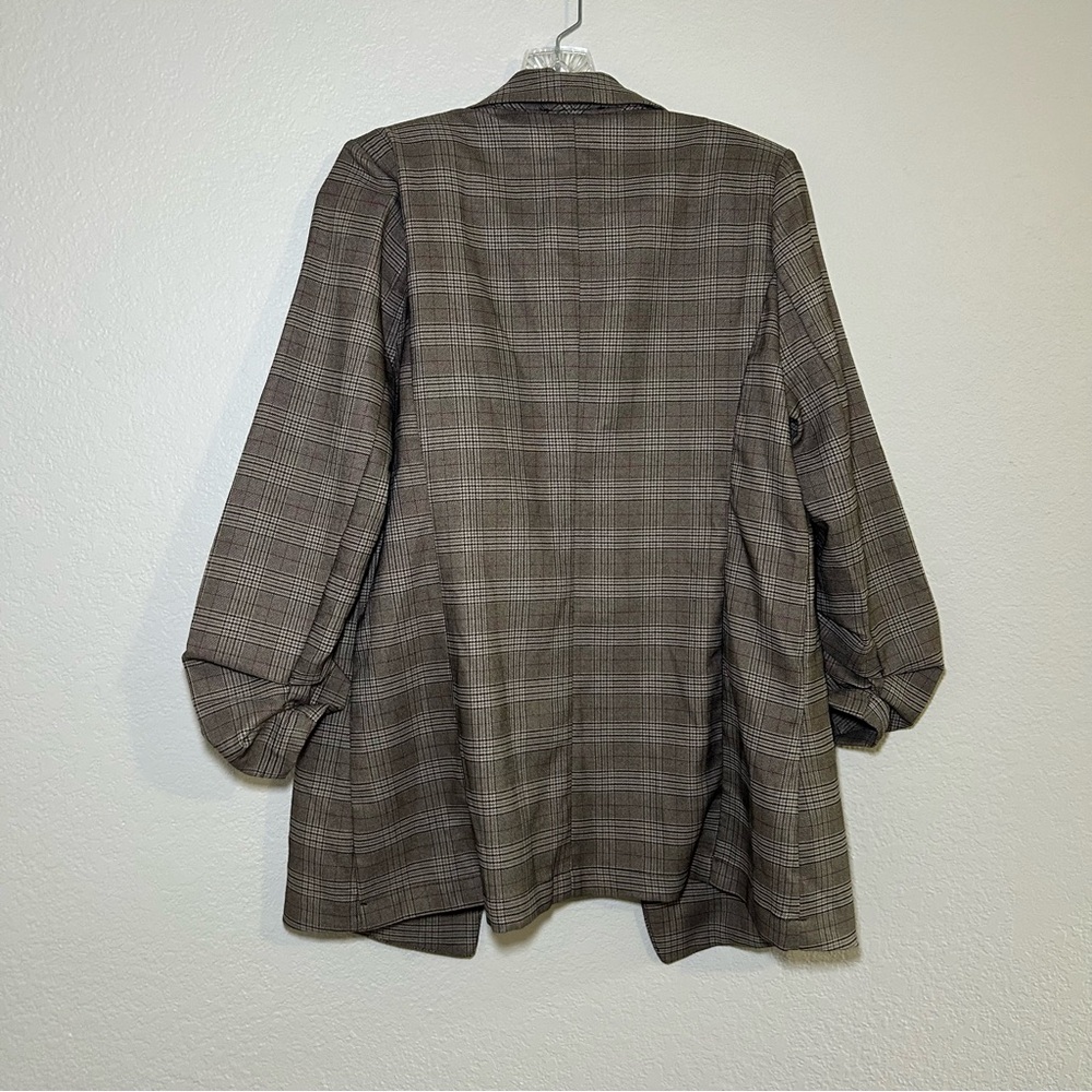 NWT The Workshop‎ Plaid Women's Blazer large academia career office fall - Picture 7 of 7